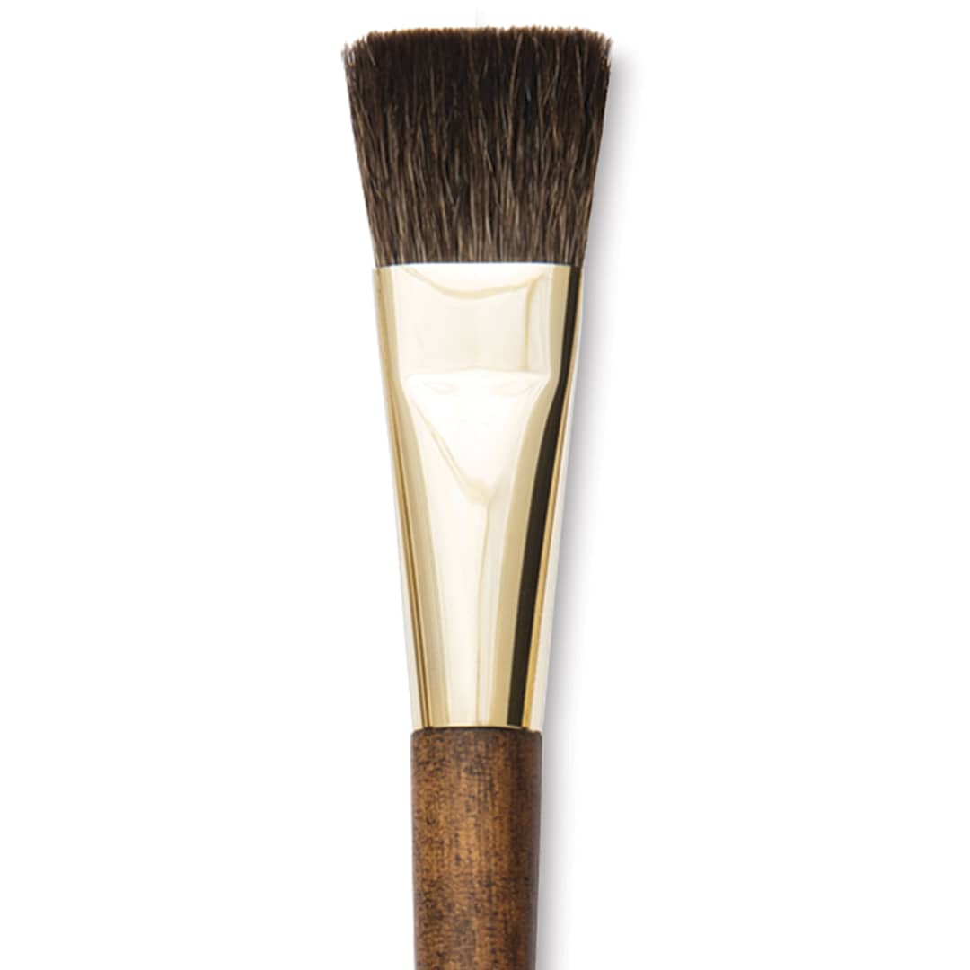 Open in modal - Isabey Vintage Siberian Blue Squirrel Brush - Flat, Size 6