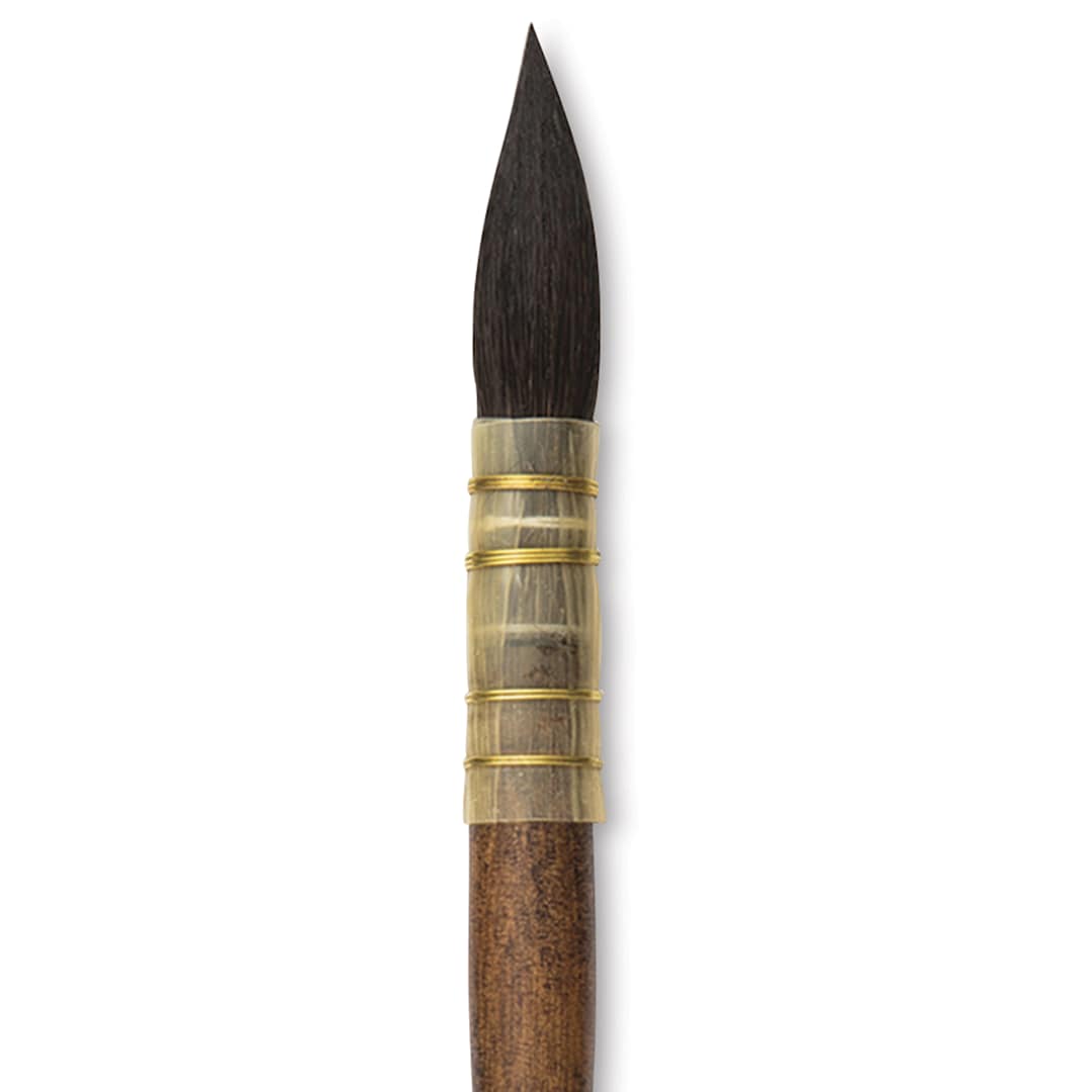 Open in modal - Isabey Vintage Siberian Blue Squirrel Brush - Quill Mop, Size 4