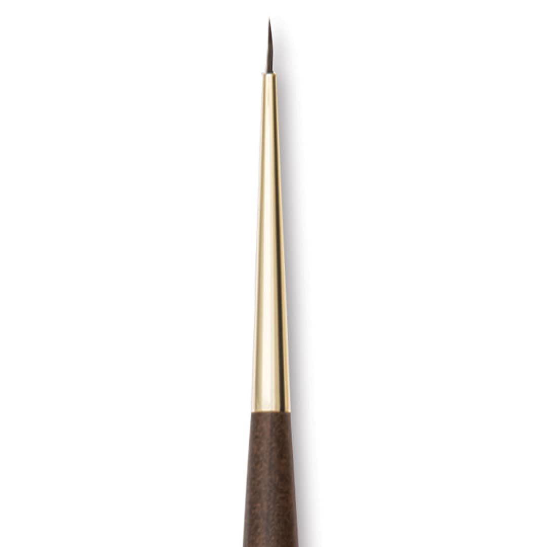 Open in modal - Isabey Vintage Siberian Blue Squirrel Brush - Round, Size 0