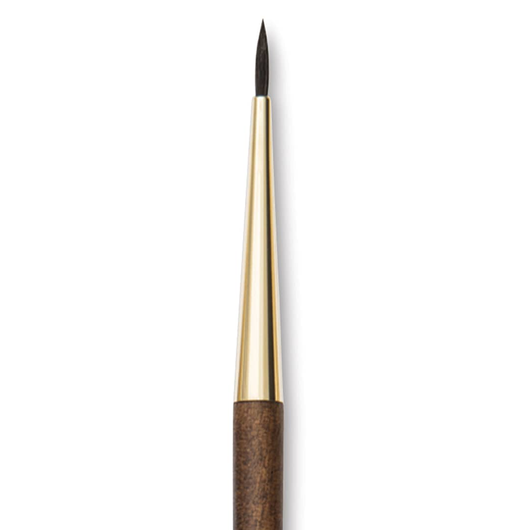 Open in modal - Isabey Vintage Siberian Blue Squirrel Brush - Round, Size 3