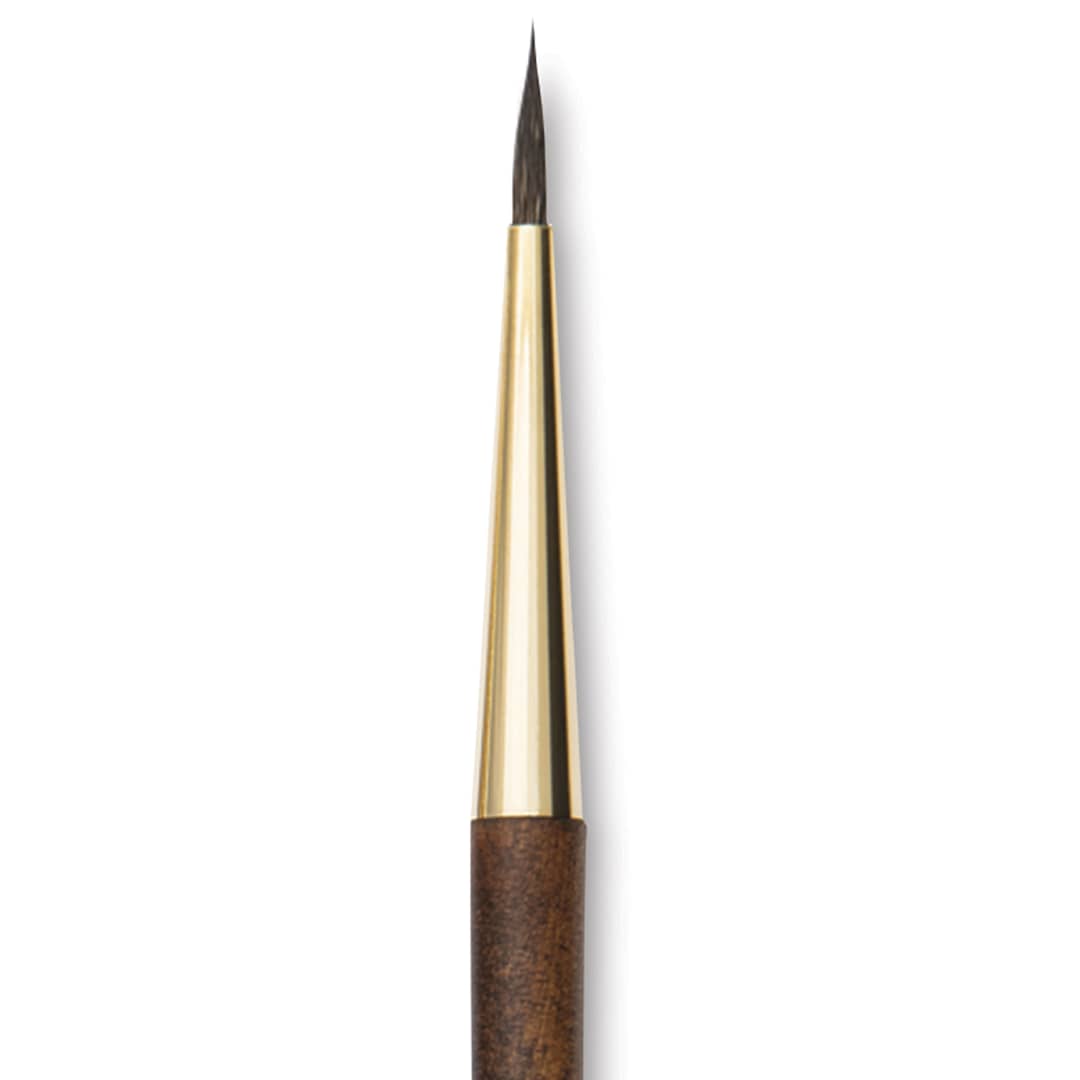 Open in modal - Isabey Vintage Siberian Blue Squirrel Brush - Round, Size 5