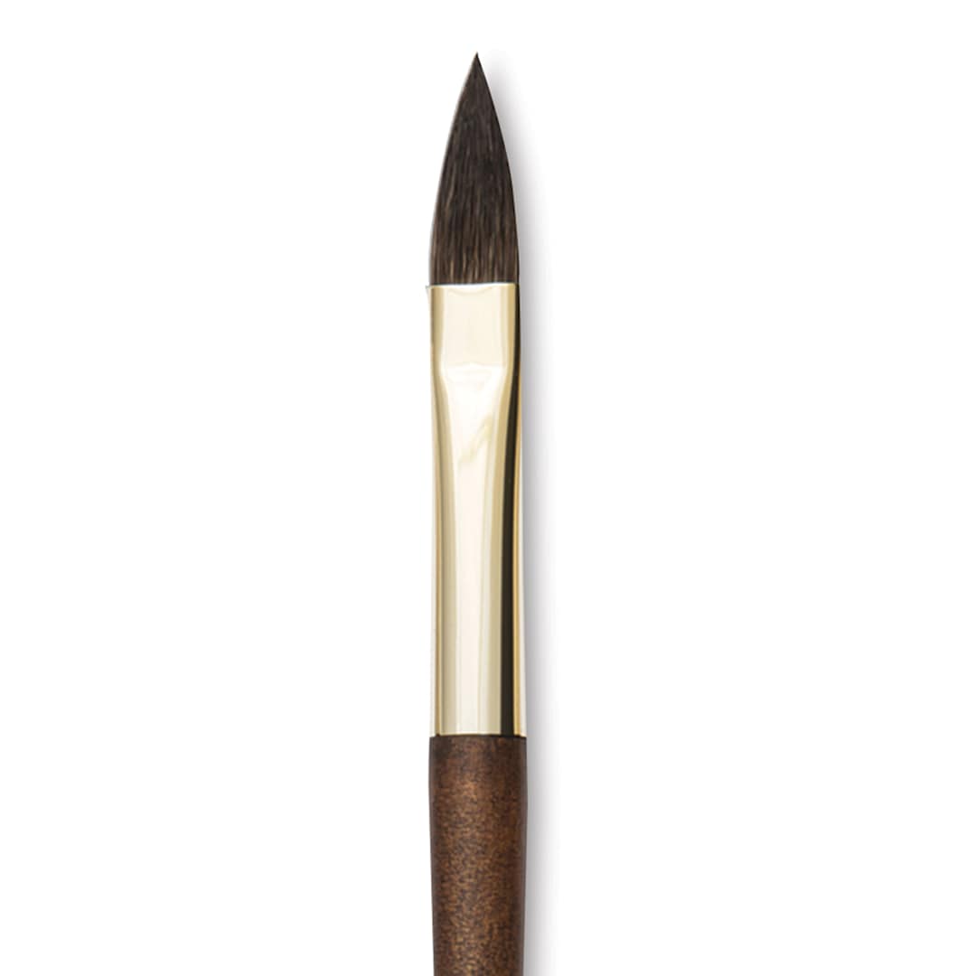 Open in modal - Isabey Vintage Siberian Blue Squirrel Brush - Cat's Tongue, Size 4