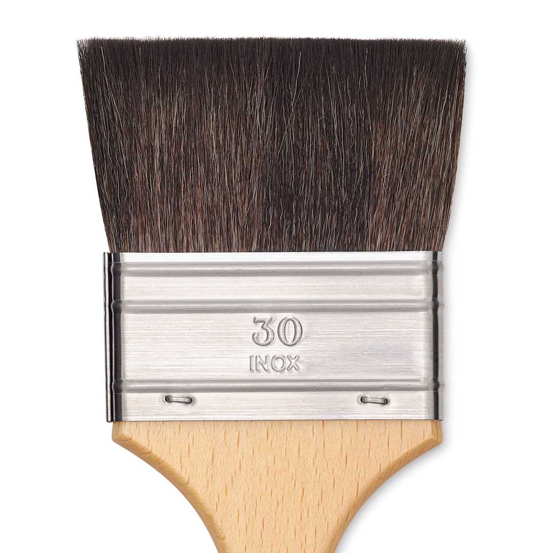Open in modal - Escoda Último Synthetic Squirrel Brush - Mottler, Size 30 (close-up)