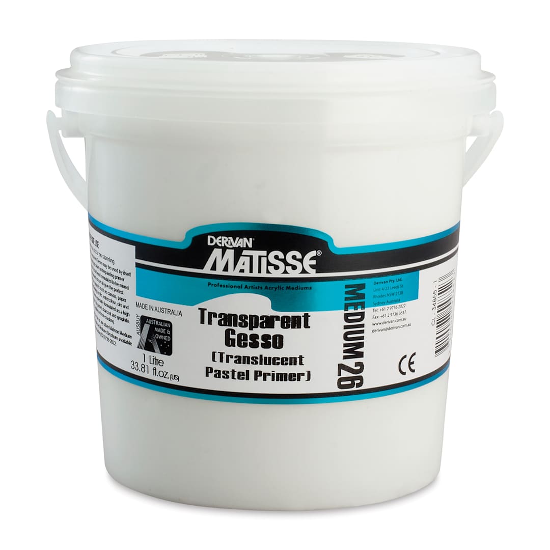 Open in modal - Matisse Transparent Gesso - Front view of 1 liter Tub