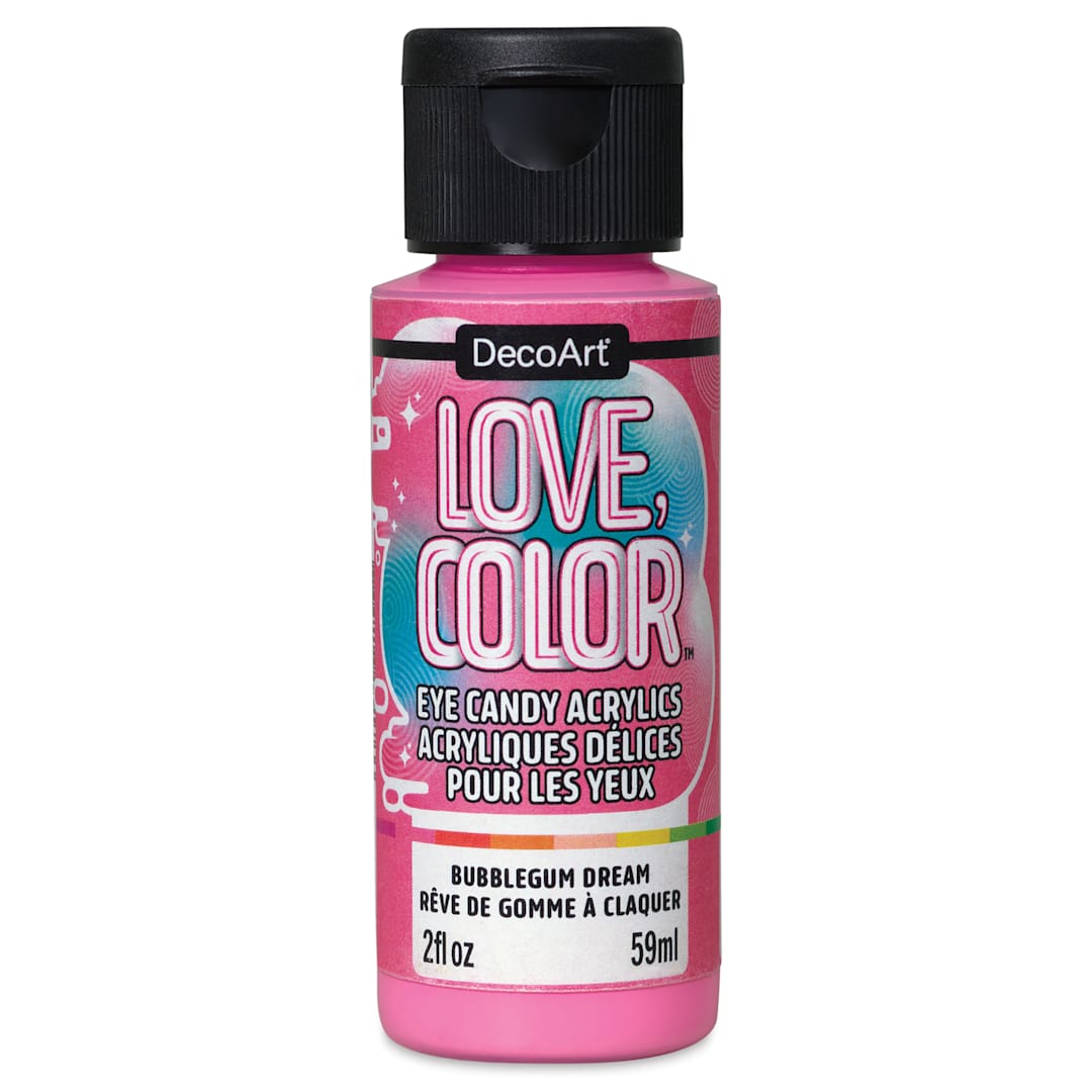 Open in modal - DecoArt Love, Color Acrylic Paint - Bubblegum Dream, 59 ml