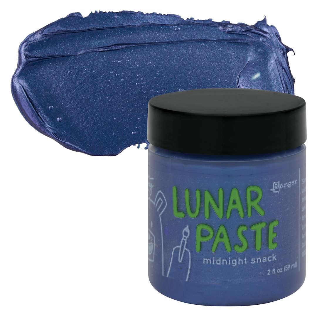Open in modal - Simon Hurley Create Lunar Acrylic Paste - Midnight Snack, 2 oz jar and swatch