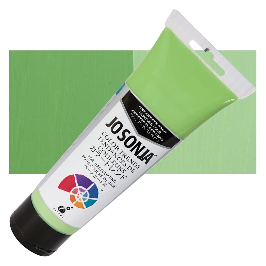 Open in modal - Chroma's Jo Sonja Color Trends Acrylic Paint - Seedlings - Tube and Swatch
