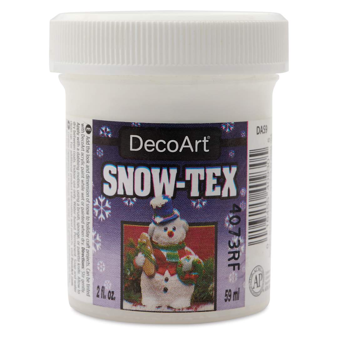 Open in modal - DecoArt Snow-Tex Acrylic Medium - 2 oz, front of jar