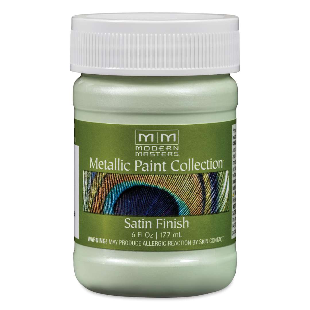 Open in modal - Modern Masters Metallic Paint - Cool Mint, 177 ml jar