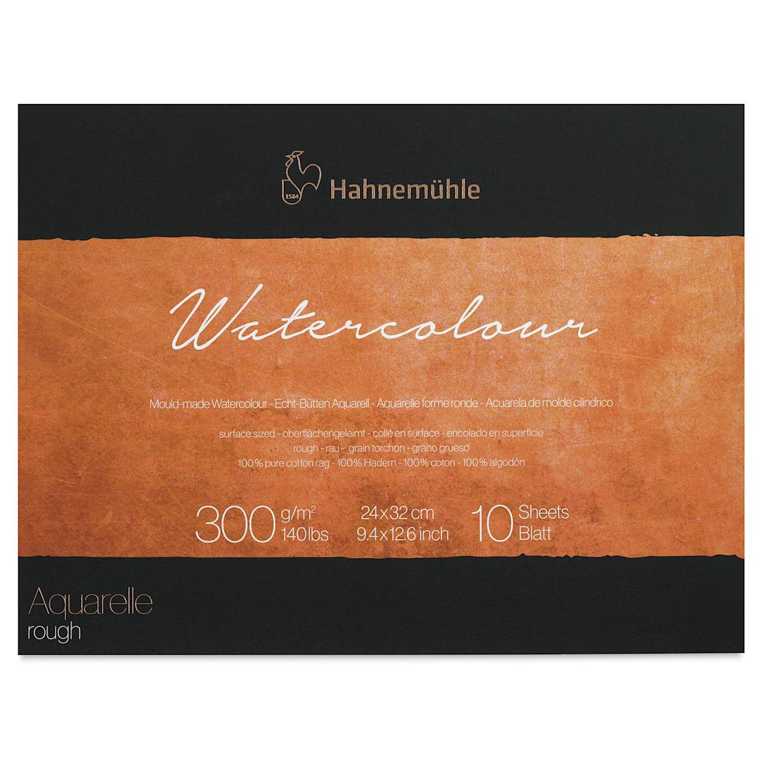 Open in modal - Hahnemühle The Collection Watercolor Block - Rough, 9.4" x 12.6", 140 lb, 10 Sheets front cover