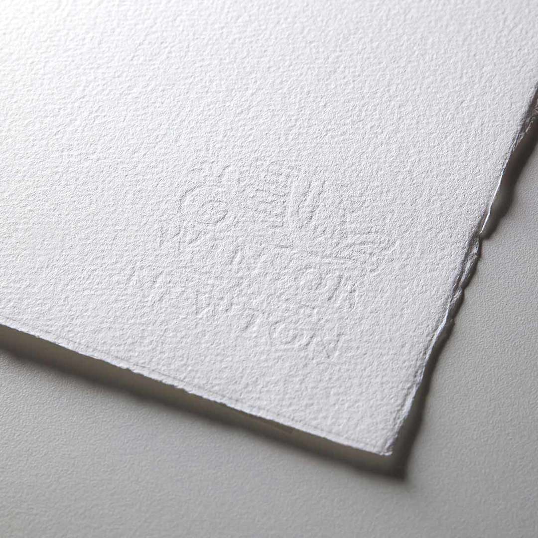 Open in modal - Winsor & Newton Professional Watercolor Paper - Close-up of watermark to show color and texture