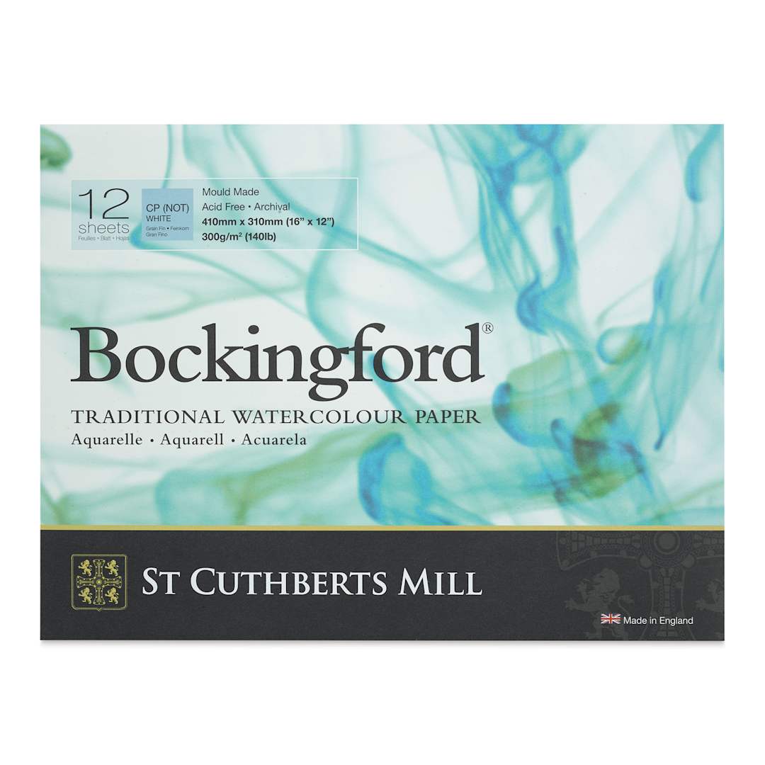 Open in modal - Bockingford Watercolor Gluebound Pad - Cold Press, 16" x 12" (front cover)