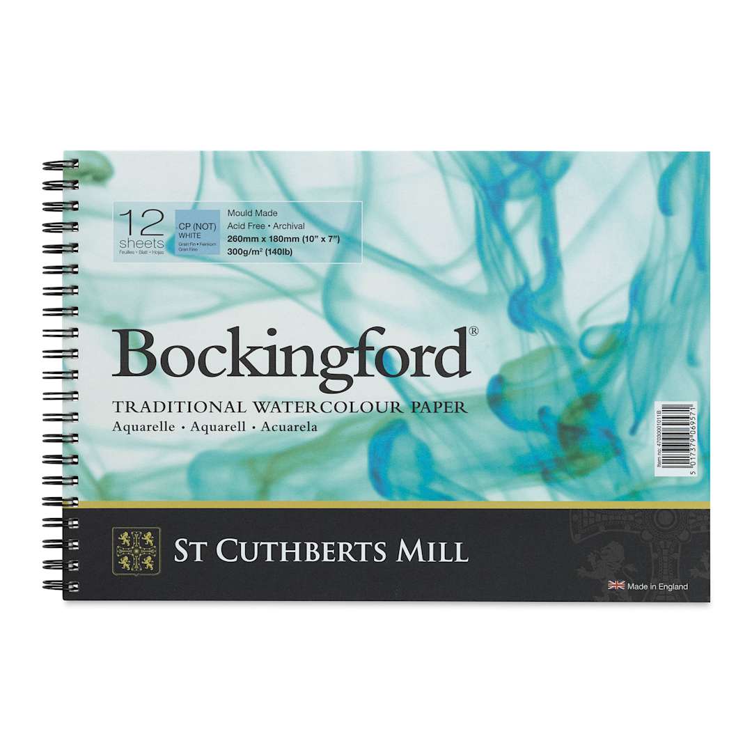 Open in modal - Bockingford Spiral Bound Watercolor Pad - 7" x 10", Cold Press (front cover)