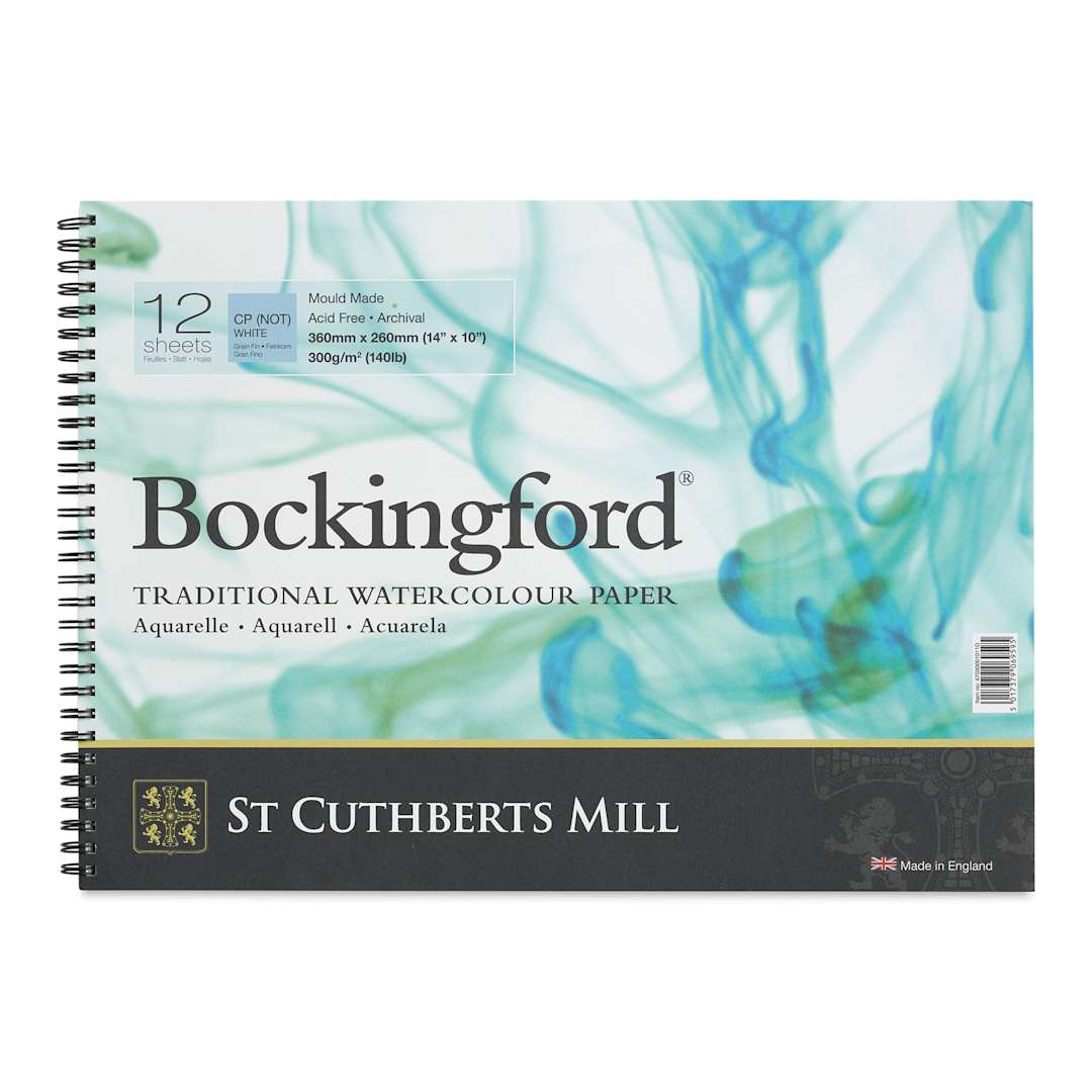 Open in modal - Bockingford Spiral Bound Watercolor Pad - 10" x 14", Cold Press (front cover)