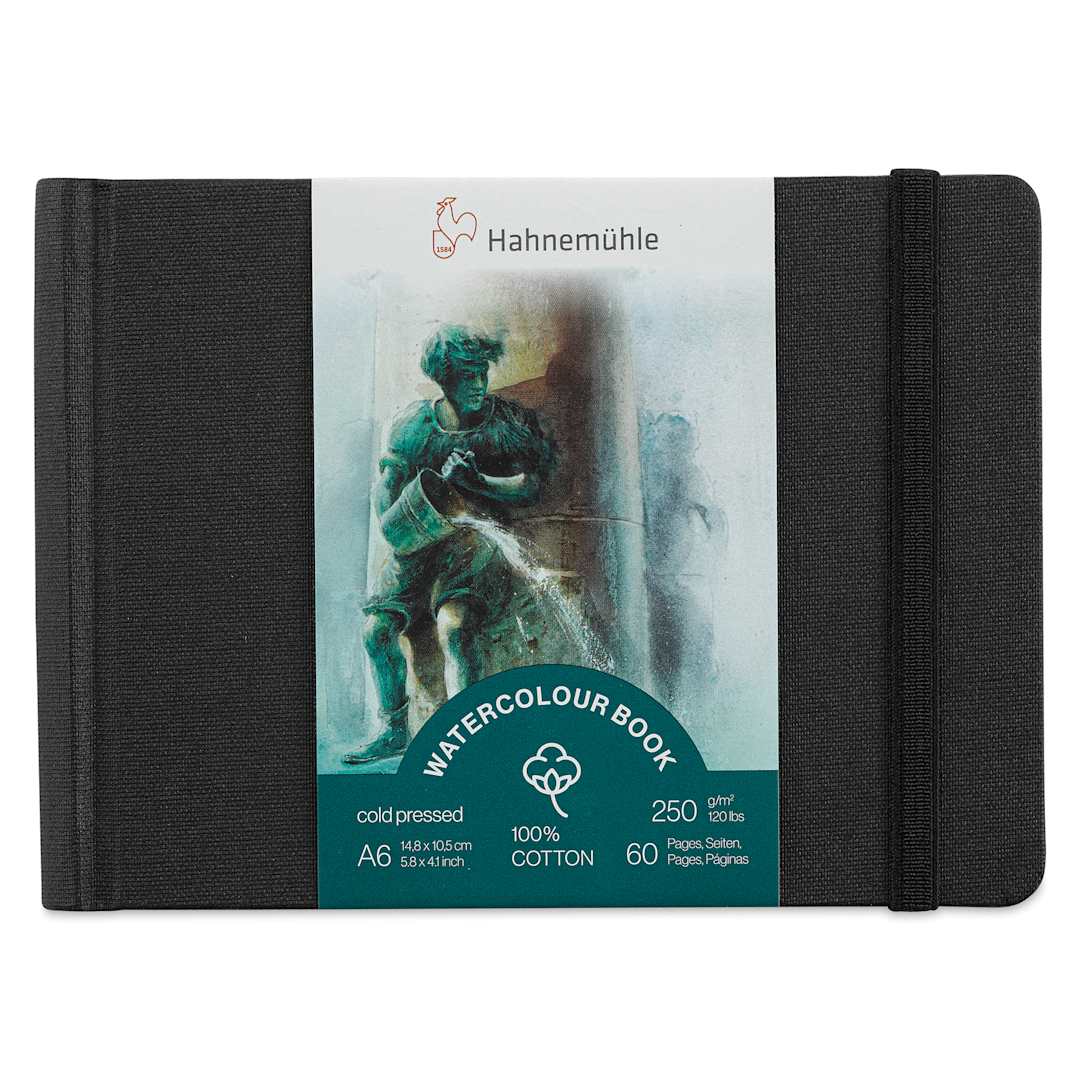 Open in modal - Hahnemühle Watercolor Books - 5.8" x 4.1", A6, 60 Pages, Landscape