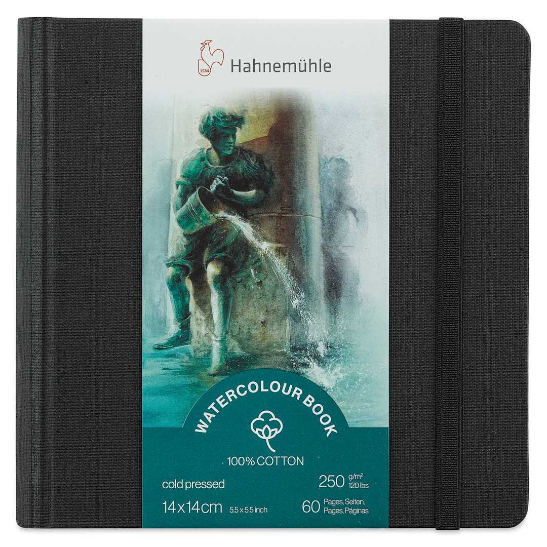 Open in modal - Hahnemühle Watercolor Book - 5.5" x 5.5", 60 Pages, Square