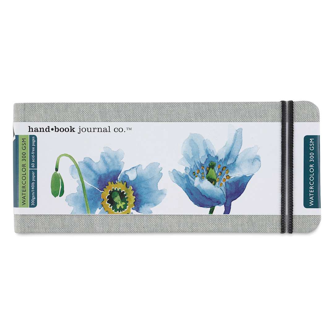 Open in modal - Handbook Journal Co. Watercolor Journal - 3-1/2" x 8-1/4", Landscape, front of the notebook