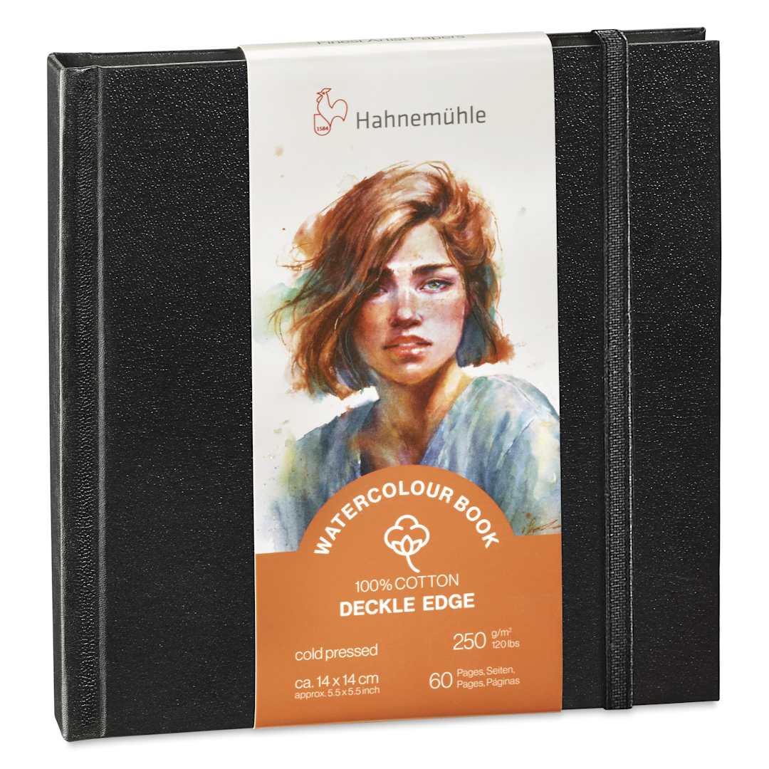 Open in modal - Hahnemühle Deckle Edge Watercolor Journal - 5.5" x 5.5", Square
