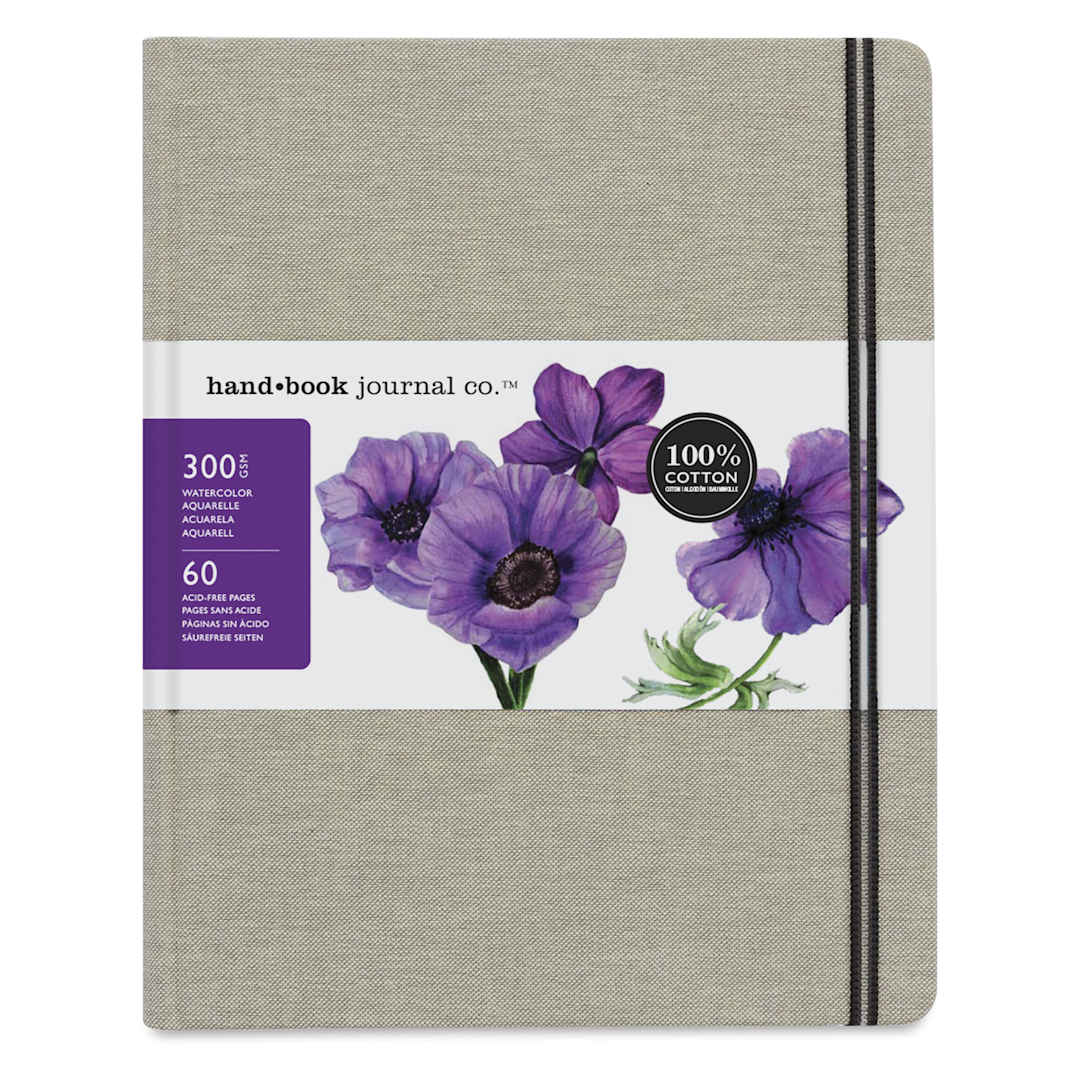 Open in modal - Hand Book Journal Co. 100 Cotton Watercolor Journal - 8.25" x 10.5", Portrait