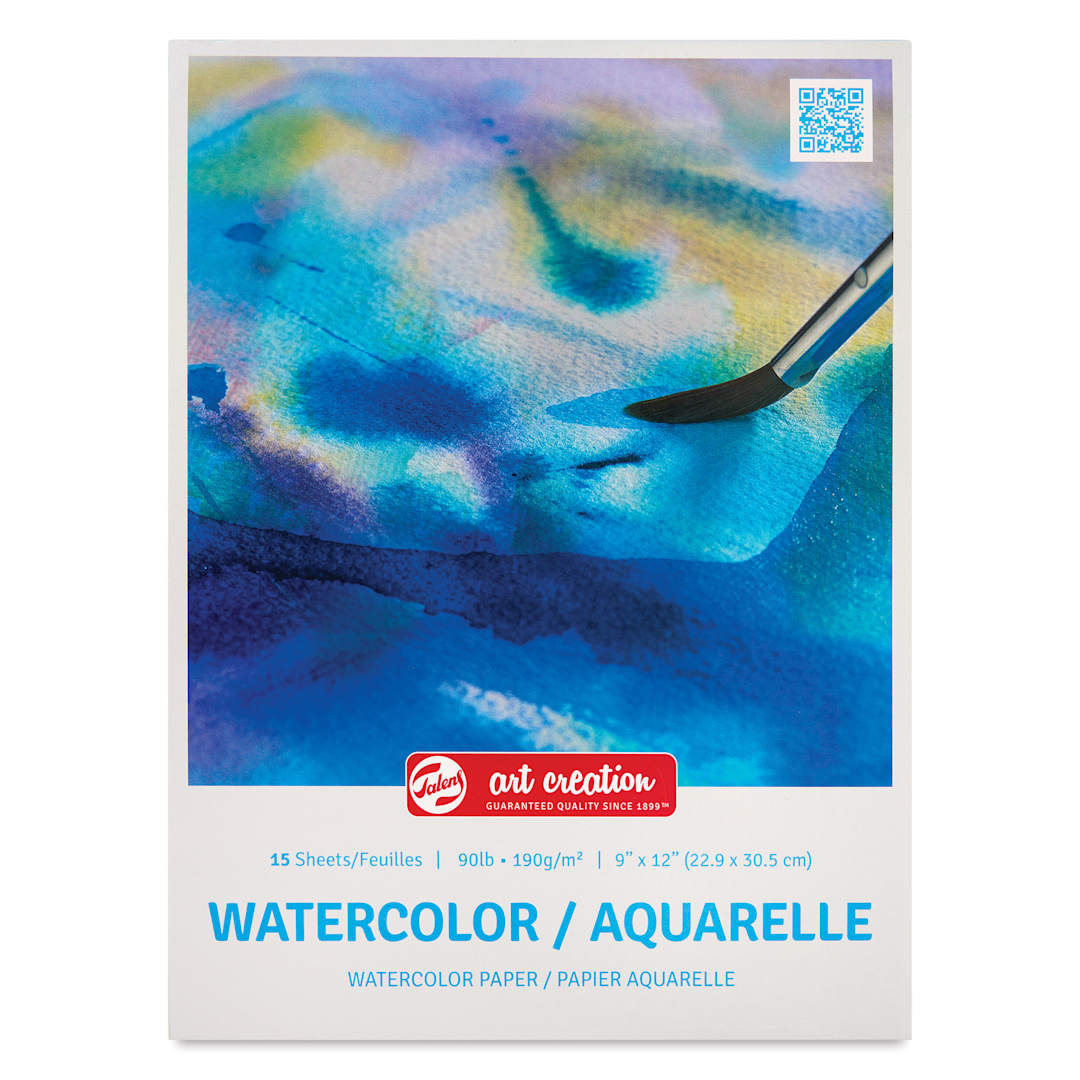 Open in modal - Talens Art Creations Watercolor Pad - 9" x 12", front cover