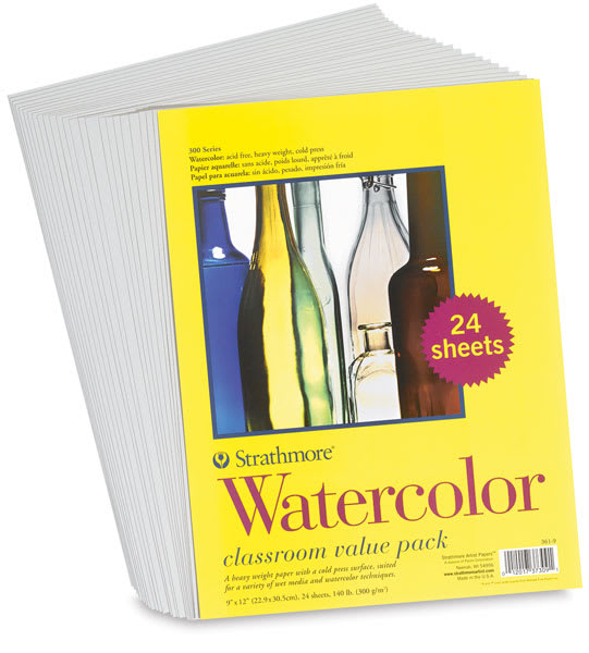 Open in modal - Cold Press Watercolor Paper, Class Pack of 24