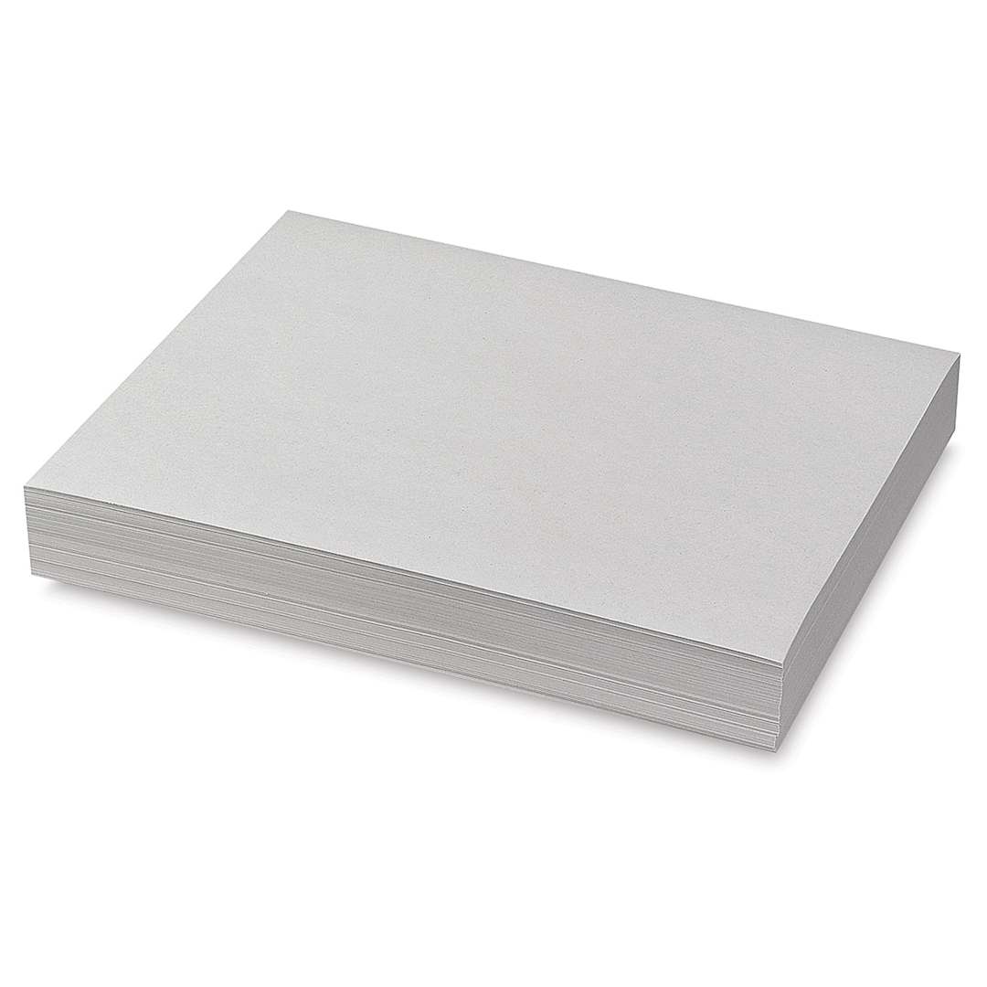 Open in modal - Pacon All-Purpose Newsprint Sheets - Angled view of 1 ream of newsprint sheets