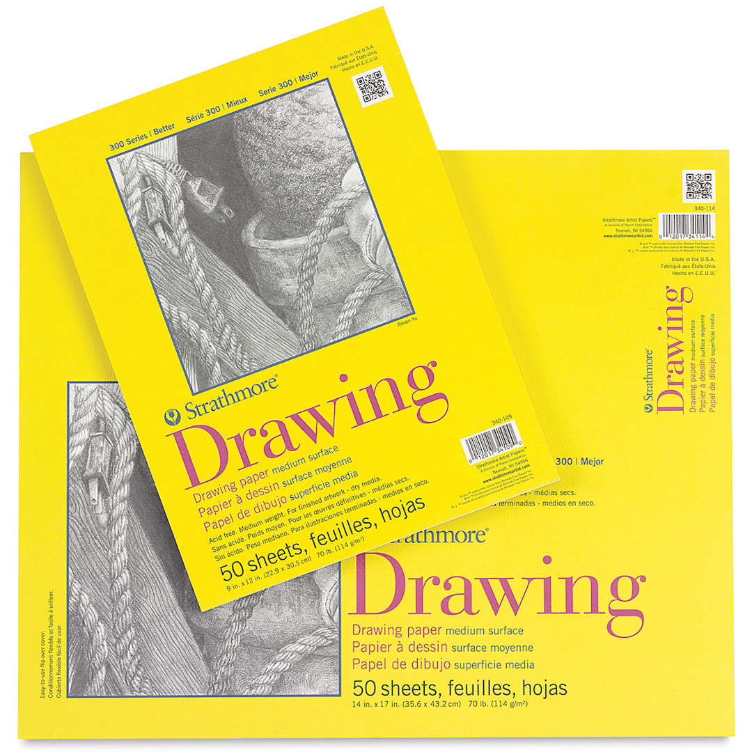Open in modal - Strathmore 300 Series Drawing Pads - Glue Bound