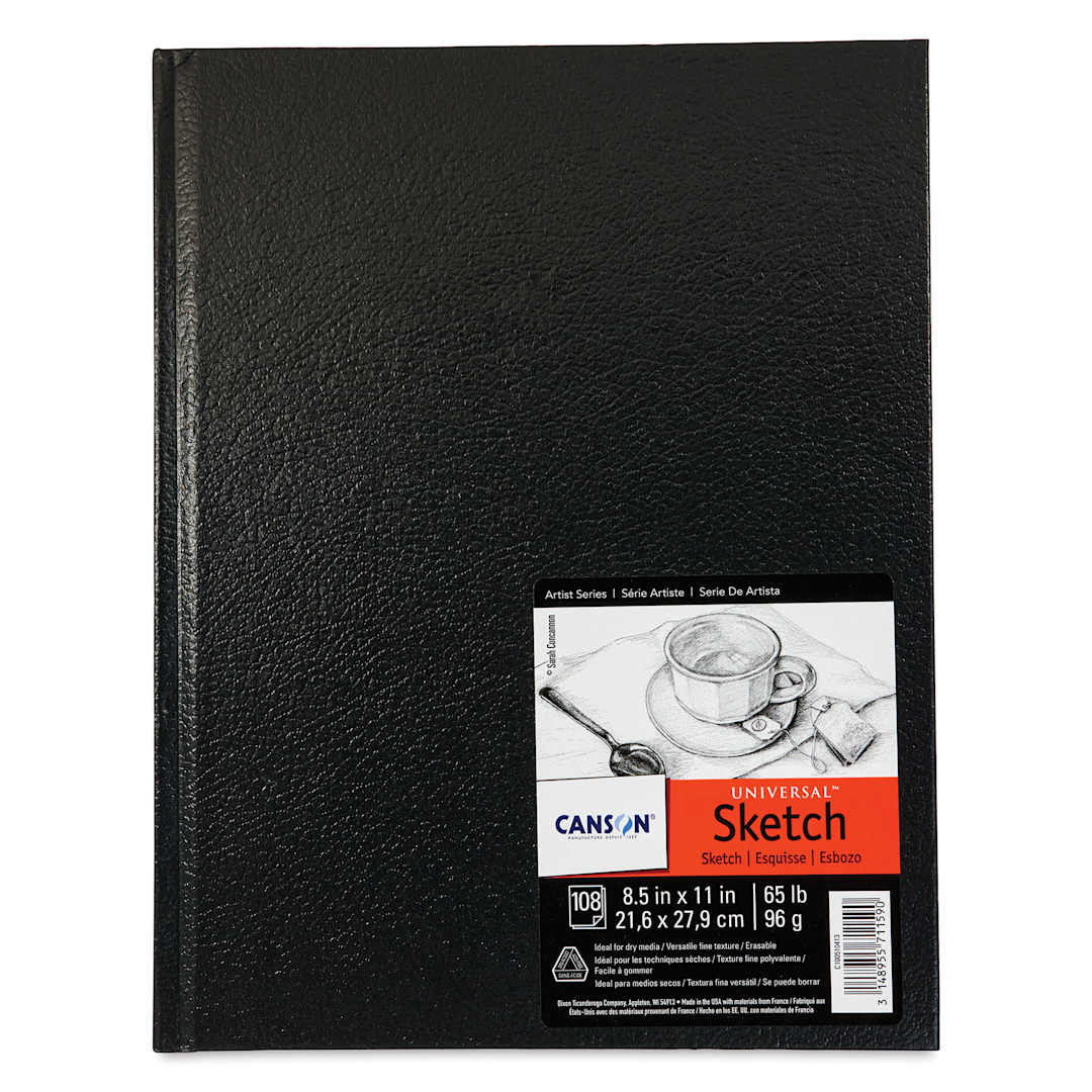 Open in modal - Canson Universal Hardbound Sketchbook - 8-1/2" x 11", front cover
