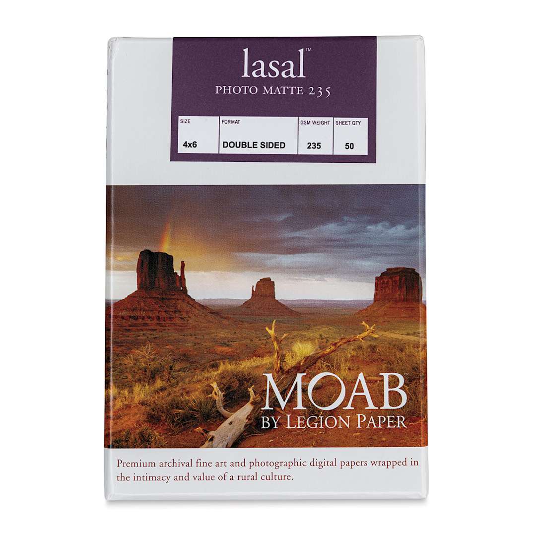 Open in modal - Legion Moab Lasal Photo Paper - Matte, 4" x 6", Pkg of 50