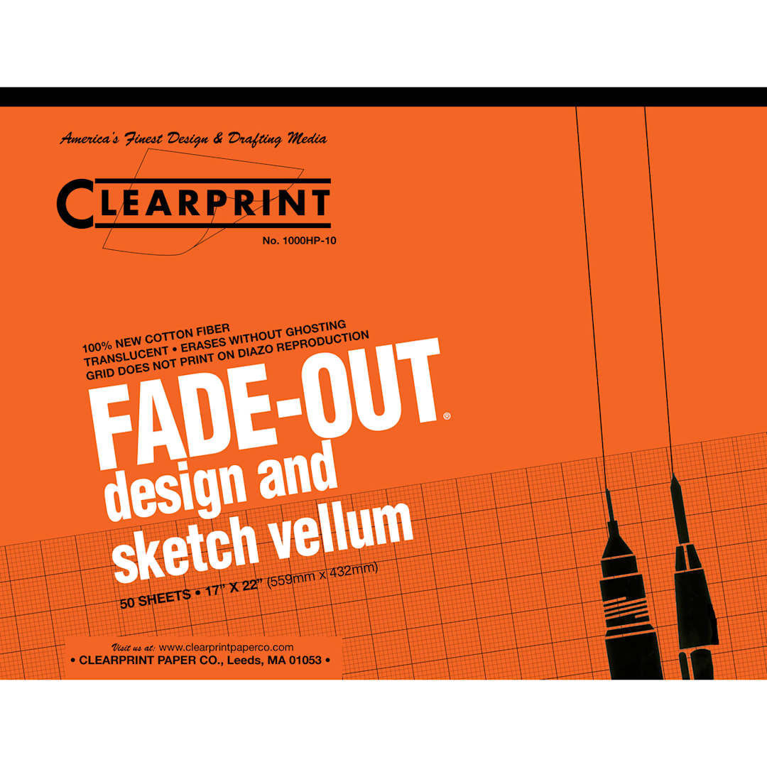 Open in modal - Clearprint Design and Sketch Pad, 10 in x 10 in Grid, 17 inx 22 in