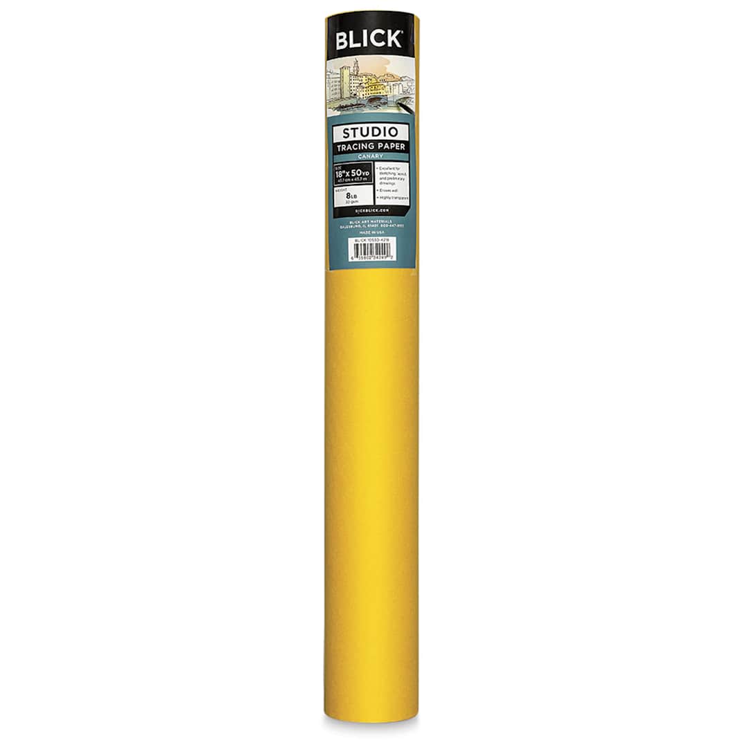 Open in modal - Blick Studio Tracing Paper Roll - 18" x 50 yds, Canary
