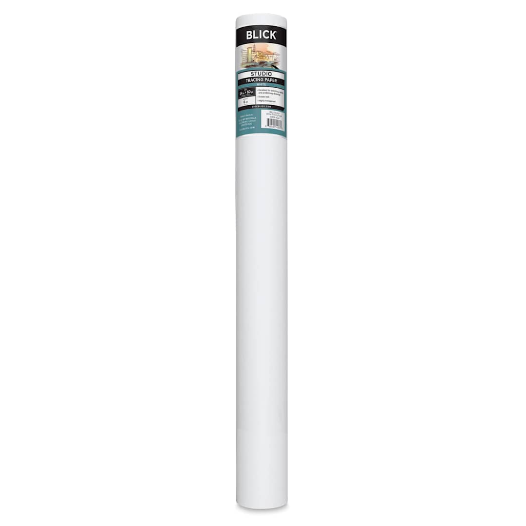 Open in modal - Blick Studio Tracing Paper Roll - 24" x 50 yds, White