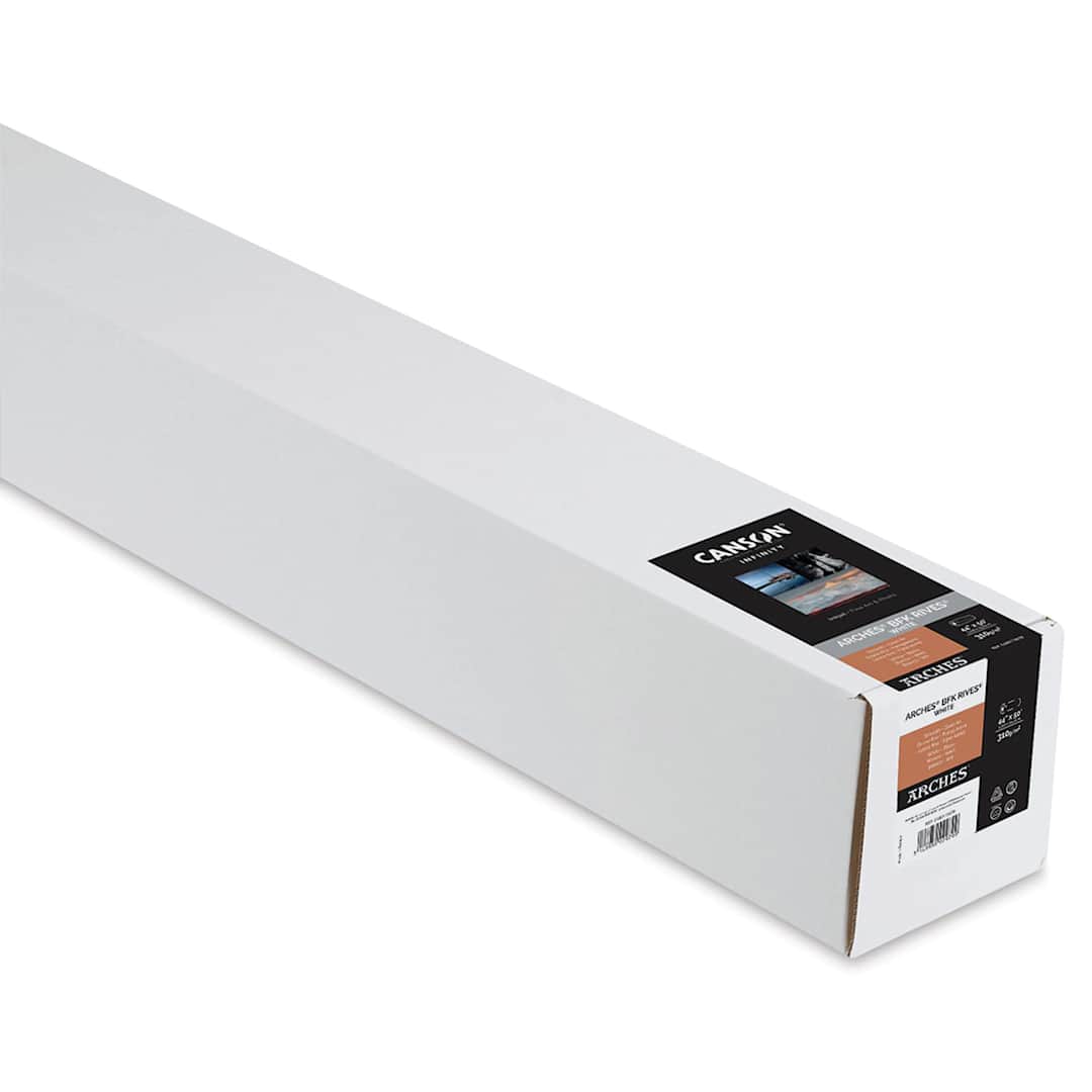 Open in modal - Canson Infinity Arches BFK Rives Inkjet Fine Art and Photo Paper - 44" x 50 ft, White, 310 gsm, Roll