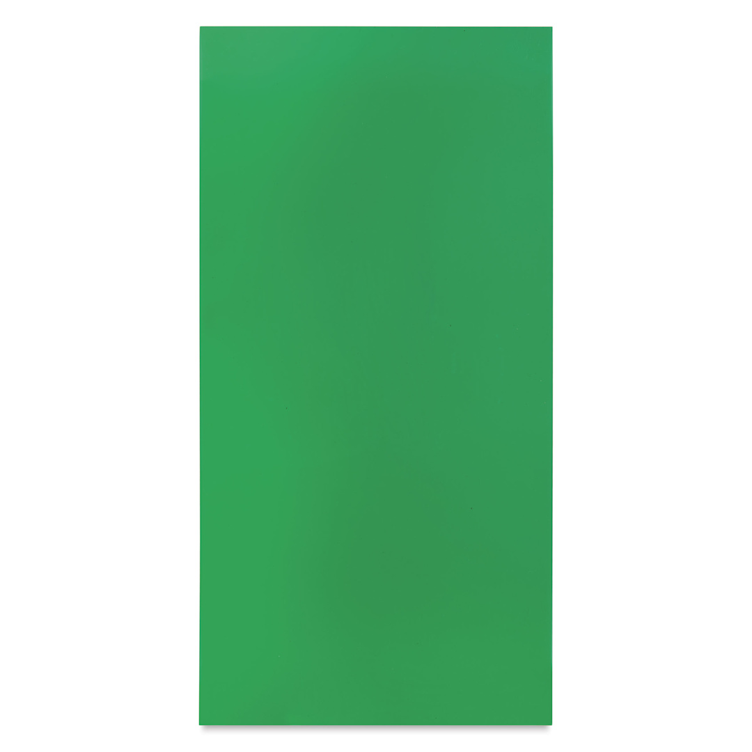 Open in modal - Evergreen Transparent Colored Polystyrene Sheets - Green, 6" x 12", 0.010" Thick, Pkg of 2