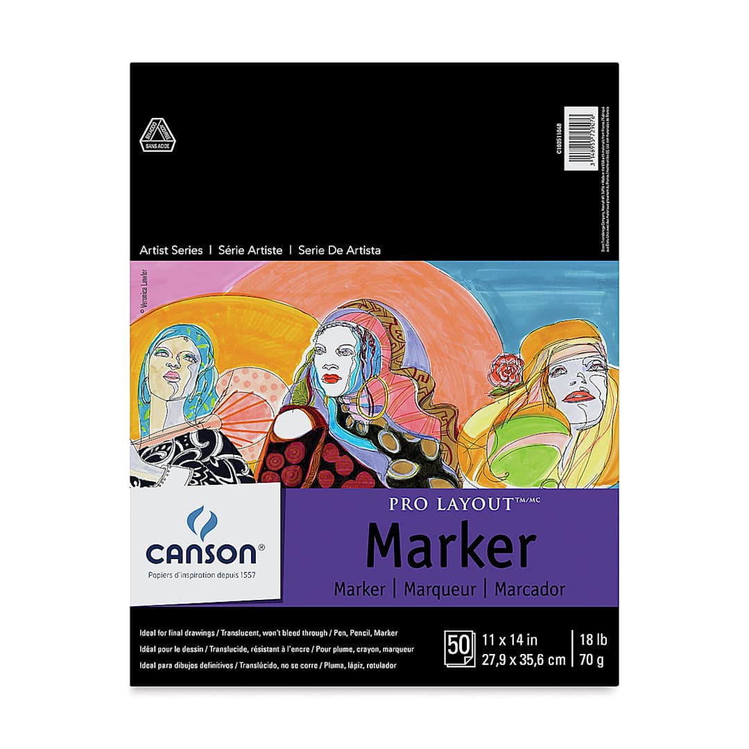 Open in modal - Canson Pro-Layout Marker Paper - 11" x 14", 50 Sheets
