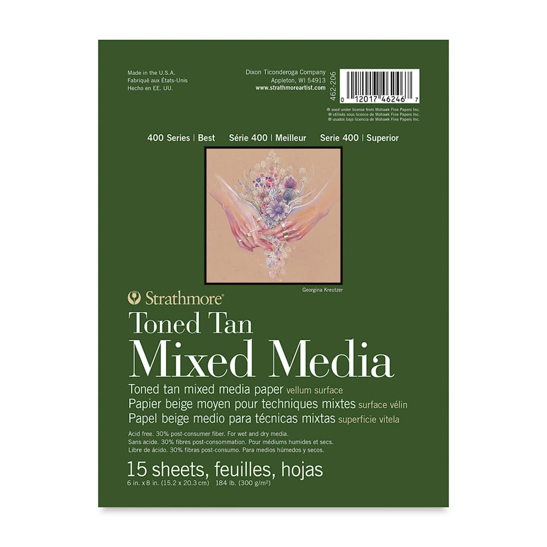 Open in modal - Strathmore 400 Series Toned Mixed Media Pad - Tan, 6" x 8"