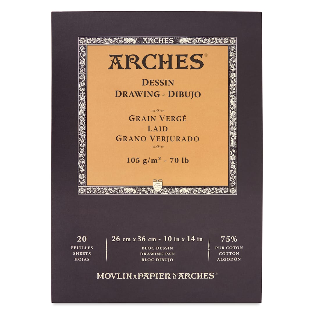 Open in modal - Arches Sketch Pad - 10" x 14", White, 20 Sheets
