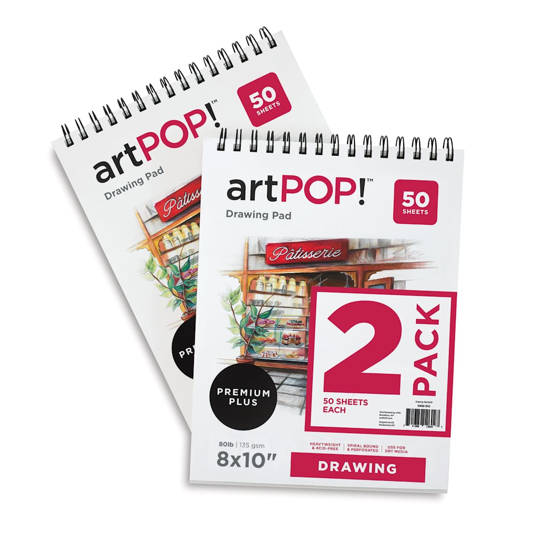Open in modal - artPOP! Drawing Pads - 8" x 10", Pkg of 2