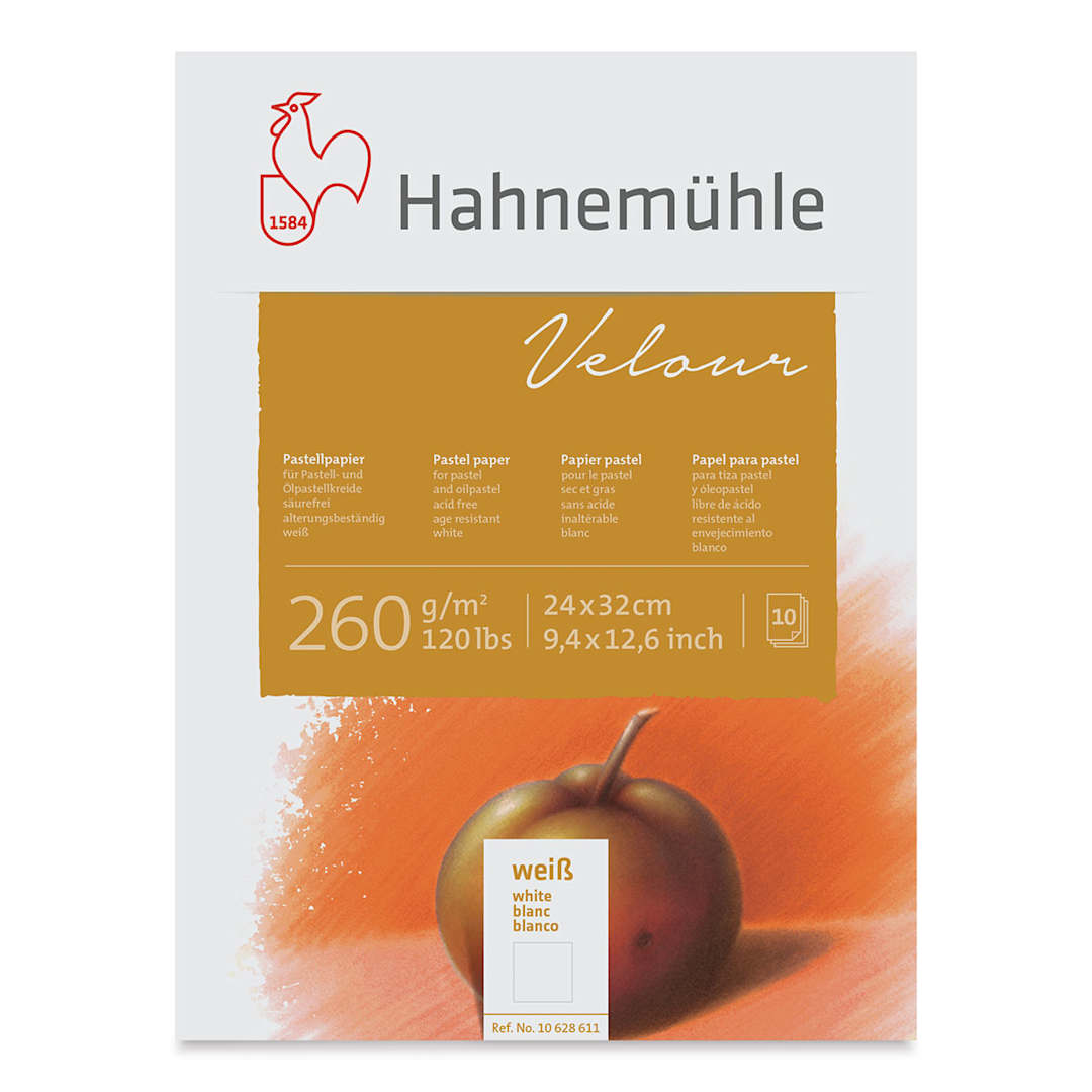 Open in modal - Hahnemuhle Velour Papers - 9-2/5" x 12-3/5", White, 10 Sheets