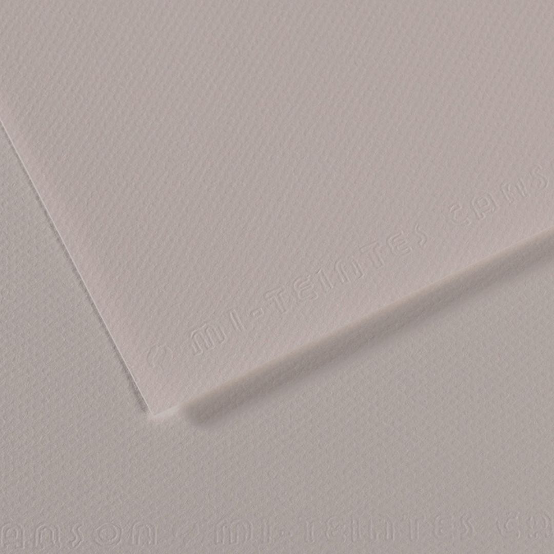 Open in modal - Canson Mi-Teintes Drawing Papers - 8-1/2" x 11", Moon Gray, Pkg of 25 Sheets