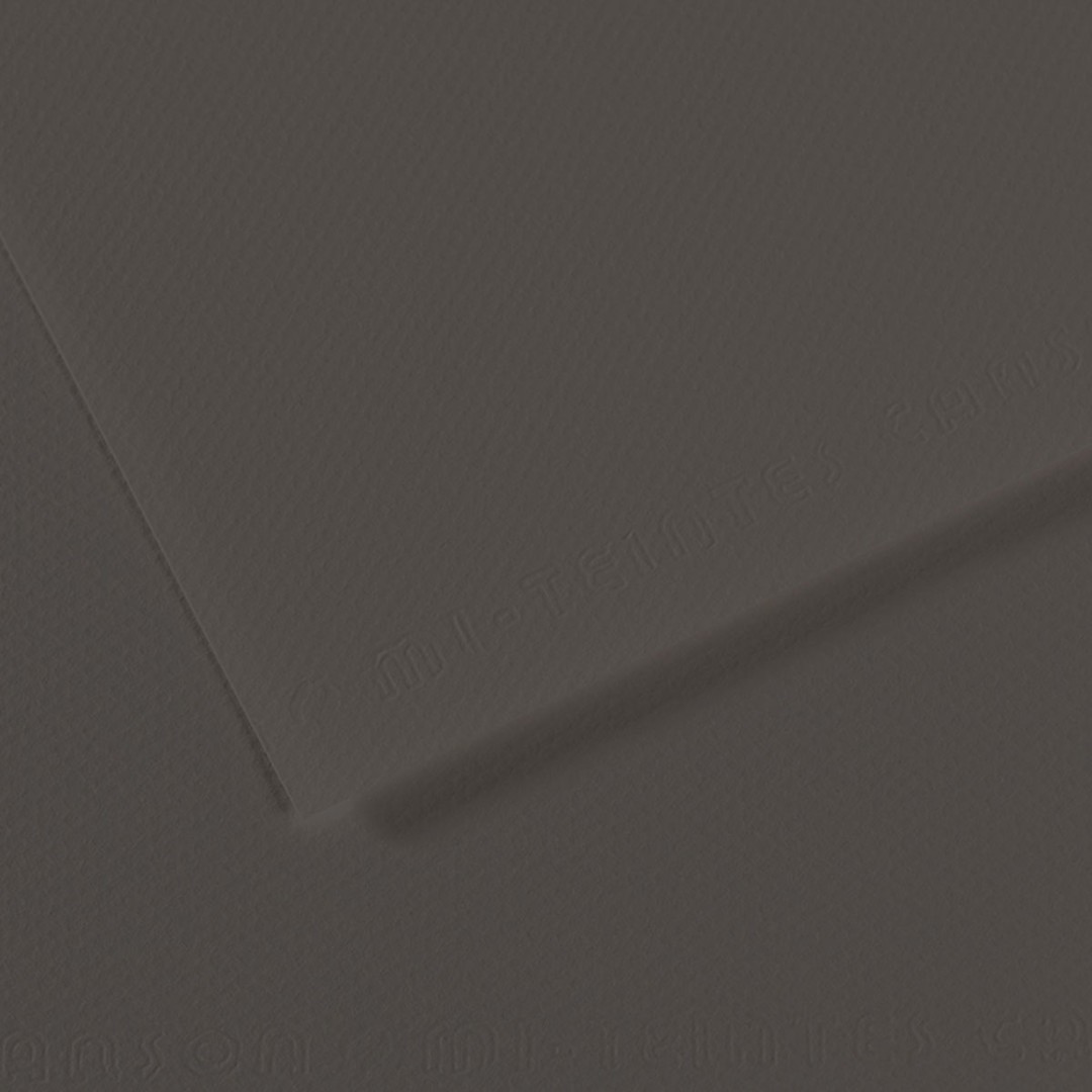 Open in modal - Canson Mi-Teintes Drawing Papers - 8-1/2" x 11", Charcoal Gray, 25 Sheets