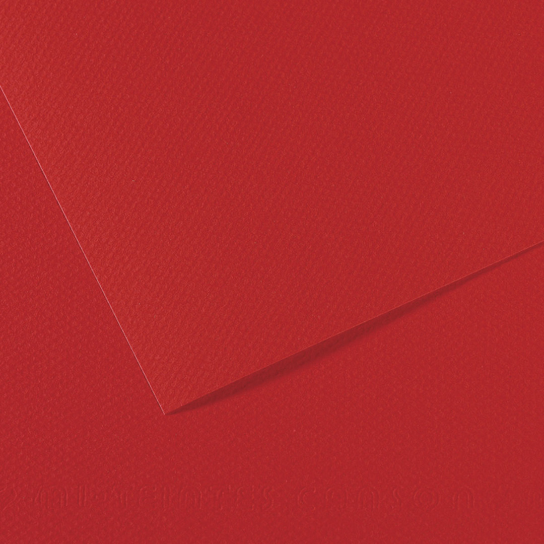 Open in modal - Canson Mi-Teintes Drawing Papers - 8-1/2" x 11", Bright Red, 25 Sheets