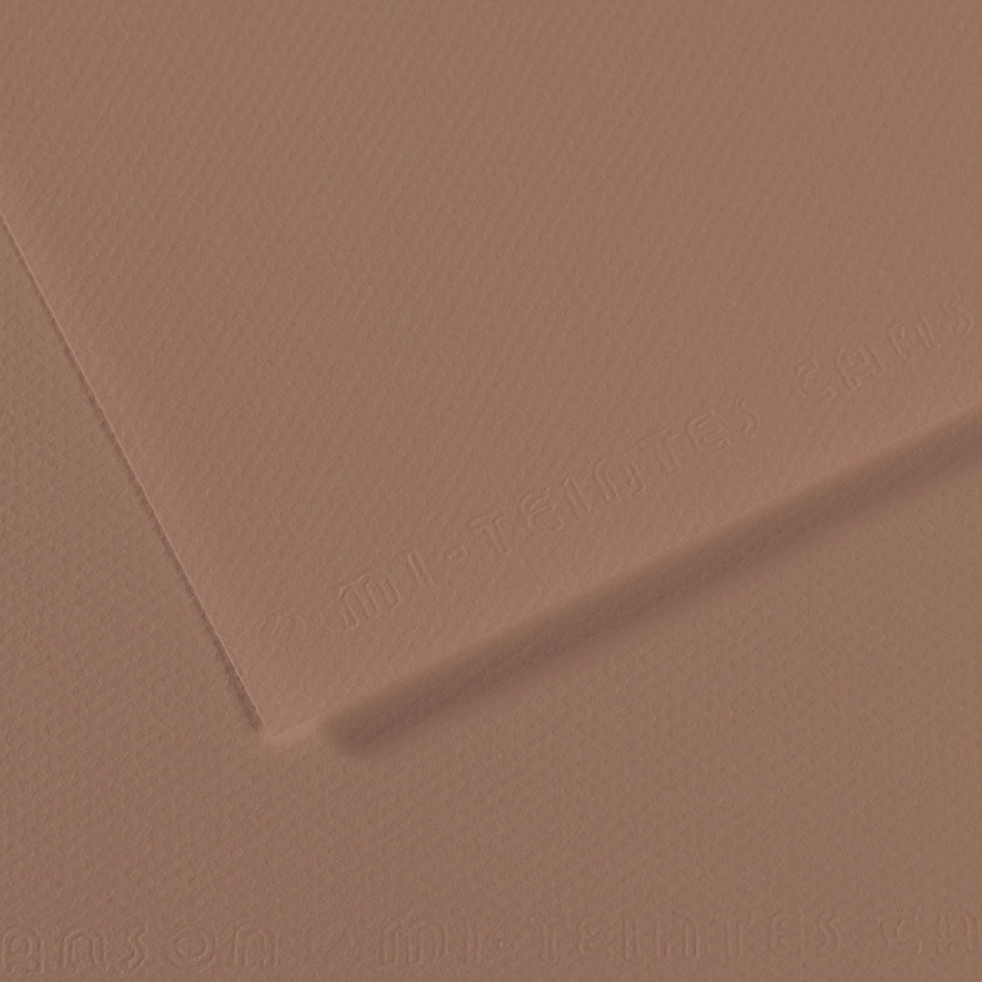 Open in modal - Canson Mi-Teintes Drawing Paper - 19" x 25", Chestnut Brown, Single Sheet