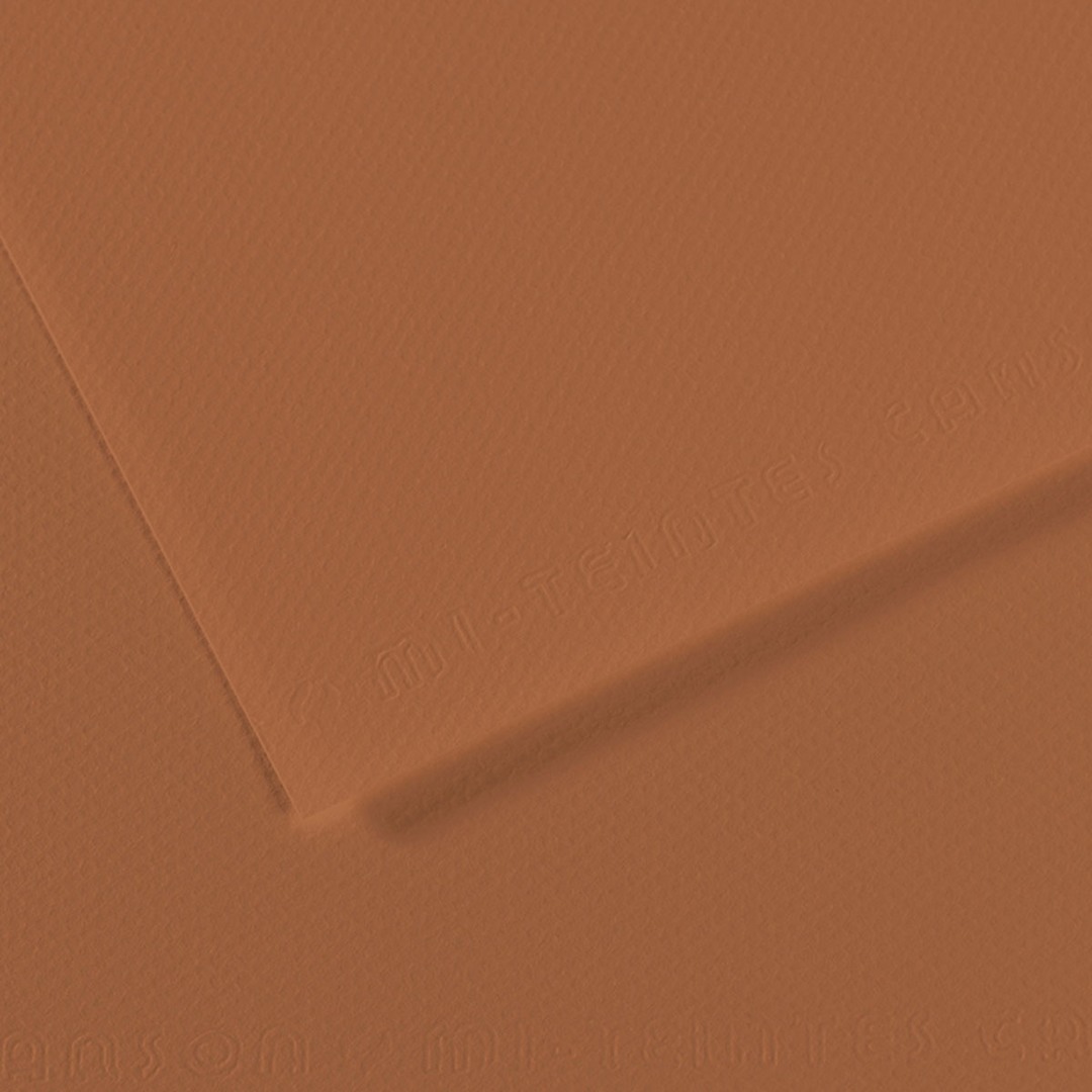 Open in modal - Canson Mi-Teintes Drawing Papers - 8-1/2" x 11", Cinnamon, Pkg of 25 Sheets