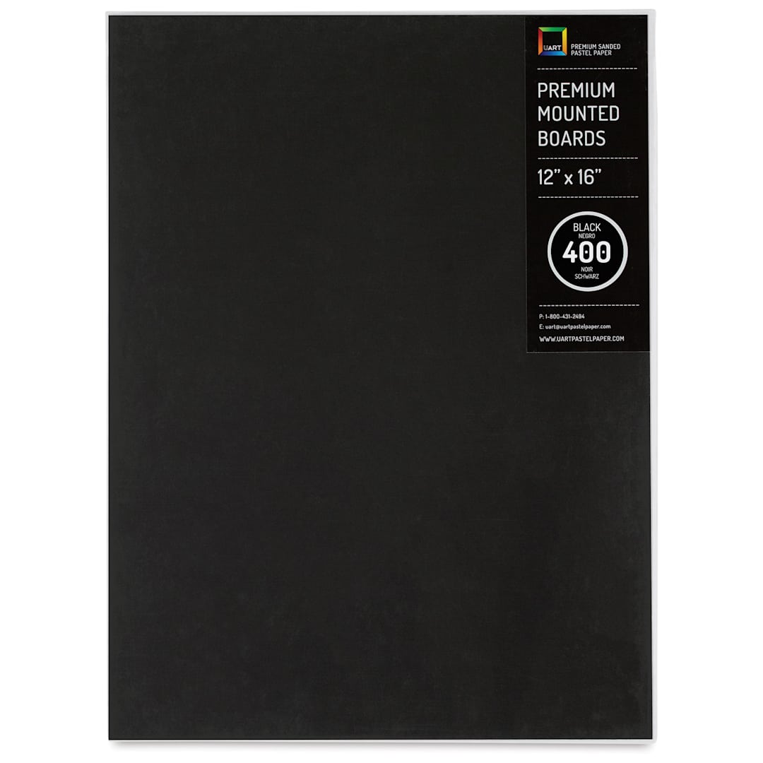 Open in modal - UArt Premium Sanded Pastel Paper Board - 12" x 16", Dark, 400 Grit