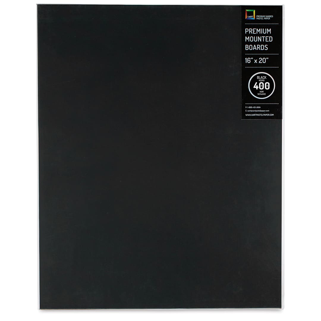 Open in modal - UArt Premium Sanded Pastel Paper Board - 16" x 20", Dark, 400 Grit