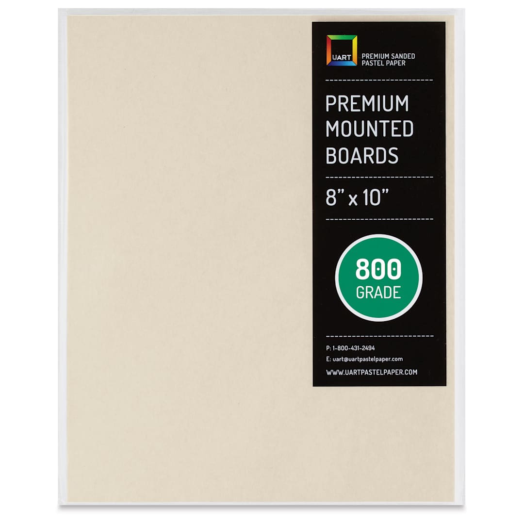 Open in modal - UArt Premium Sanded Pastel Paper Board - 8" x 10", Neutral, 800 Grit