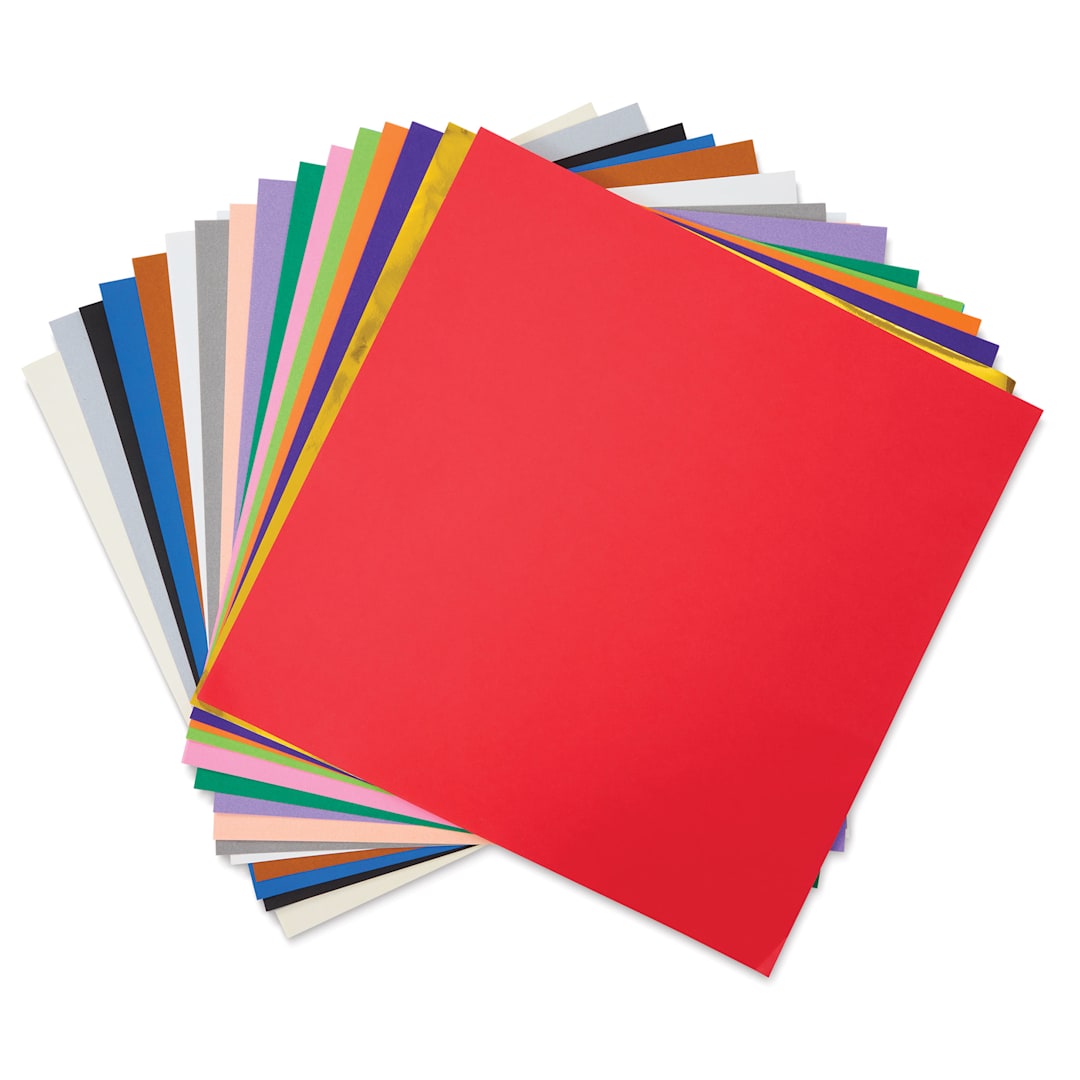 Open in modal - Aitoh Basic Origami Pack - 12" x 12", Pkg of 50 Sheets