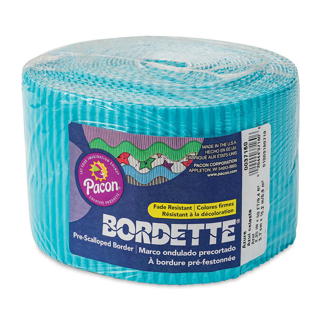 Open in modal - Bordette Scalloped Border - 2-1/4" x 50 ft, Azure Blue