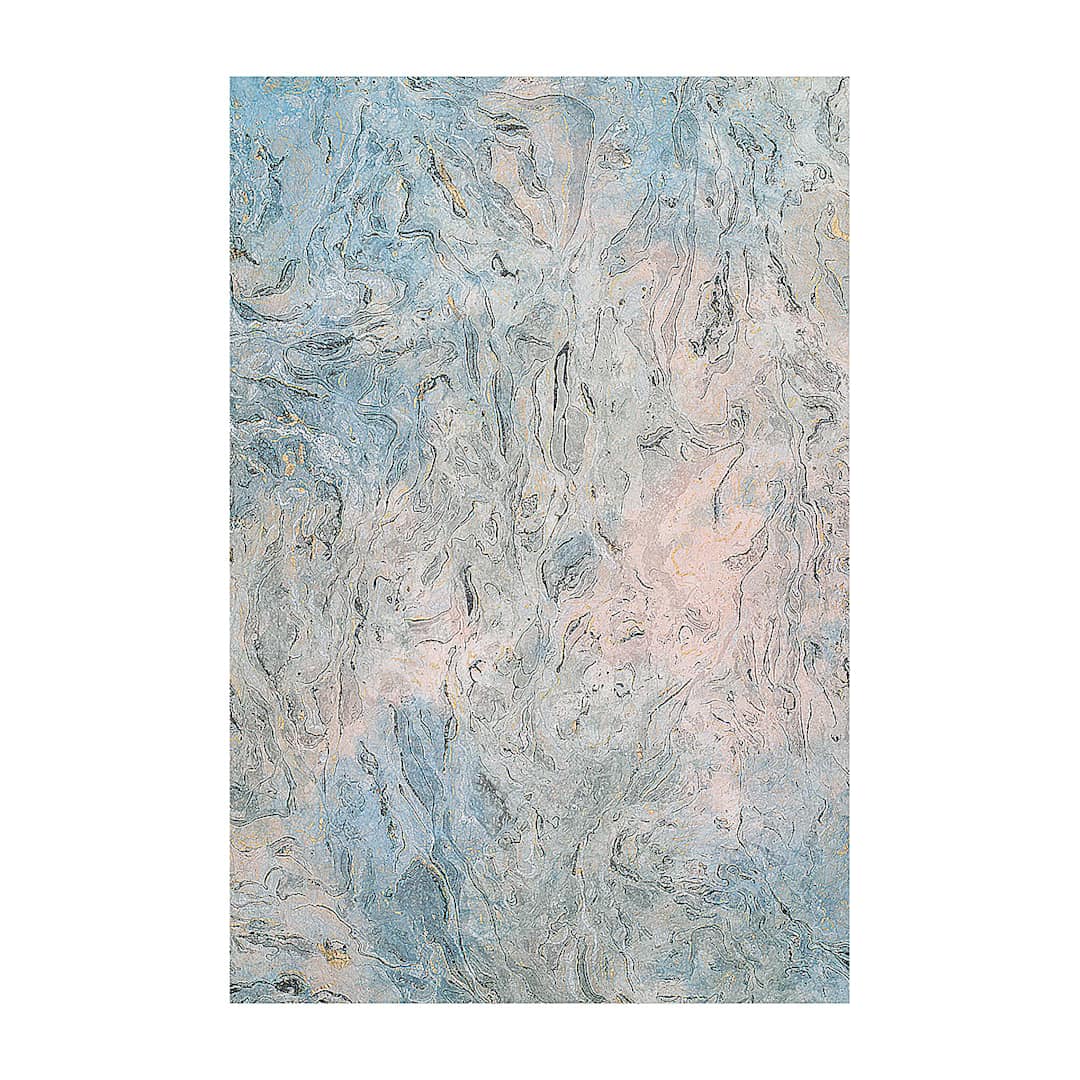 Open in modal - Black Ink Thai Marbled Momi Decorative Paper  - 24" x 36", Opal
